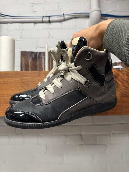 Maison Margiela ‘Sherman’ Leather/Canvas High Top Sneakers