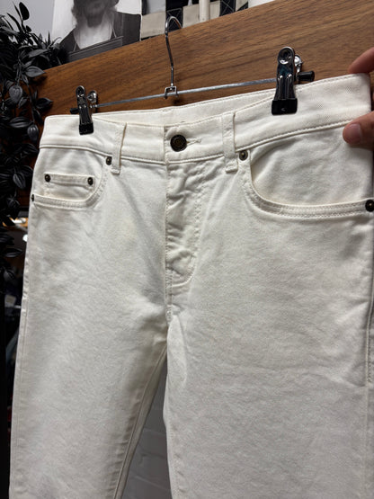 2016 Saint Laurent by Hedi Slimane ‘D02’ White Skinny Jeans