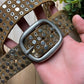 2000s Marithe Francois Girbaud Studded Brown Leather Belt