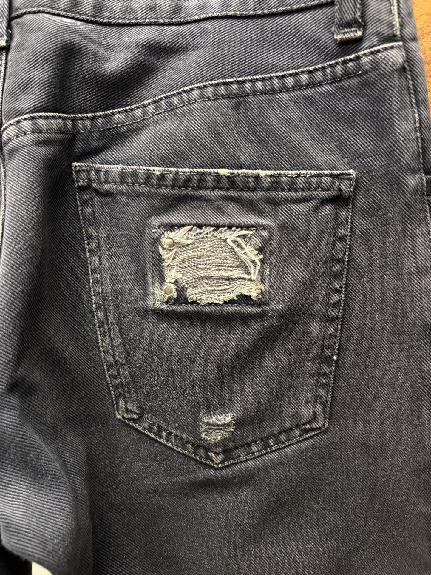 Dolce & Gabbana Washed Black Slim Cut Denim