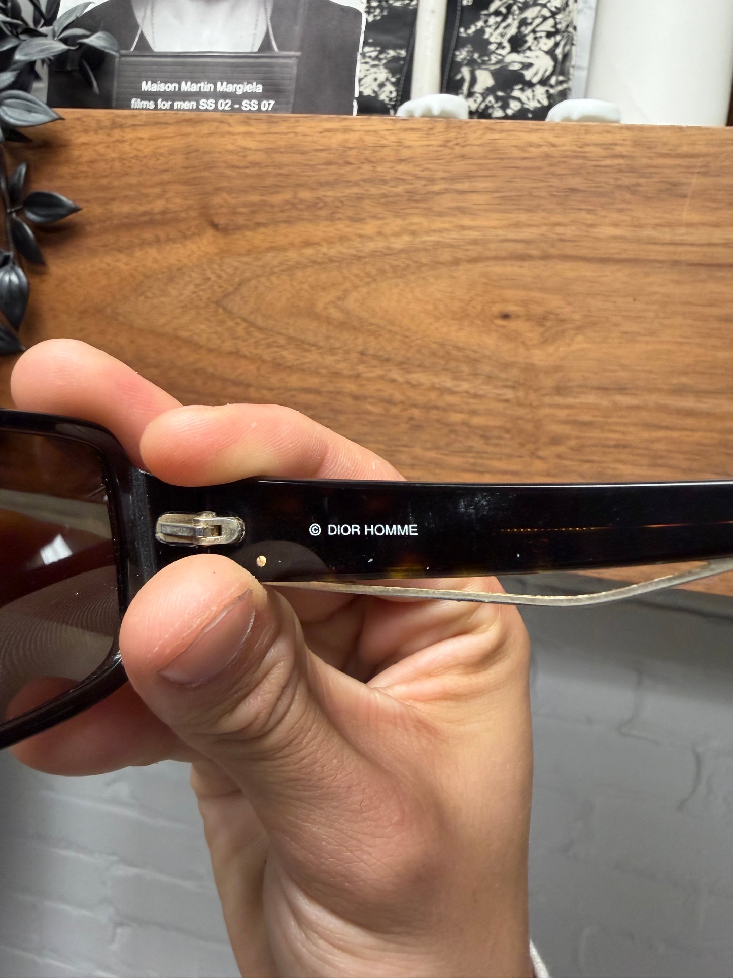 Dior Homme ‘Black Tie 51/S’ Tortoiseshell Box Shape Sunglasses