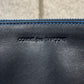 Comme Des Garçons Black/Blue Leather Zip Wallet