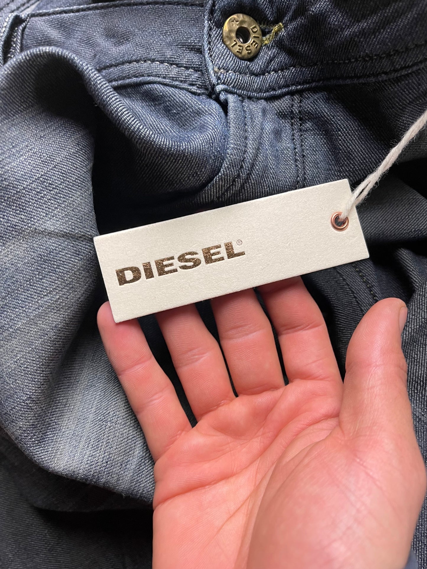 Diesel Washed Grey Bootcut Denim