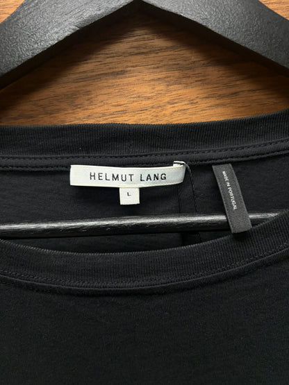 Helmut Lang ‘Piercing’ Black Logo T-Shirt