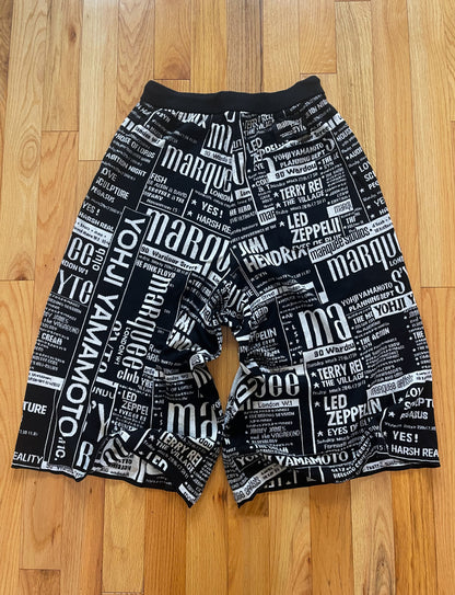 Spring Summer 2021 Yohji Yamamoto x ‘Marquee Club’ Jacquard Shorts