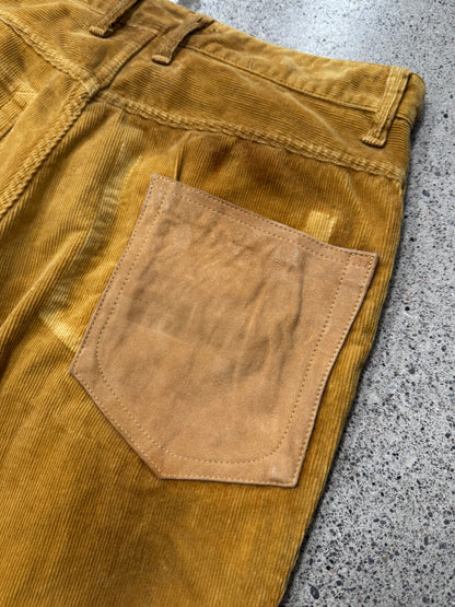Isamu Katayama ‘Backlash’ Faded Yellow Corduroy Flares