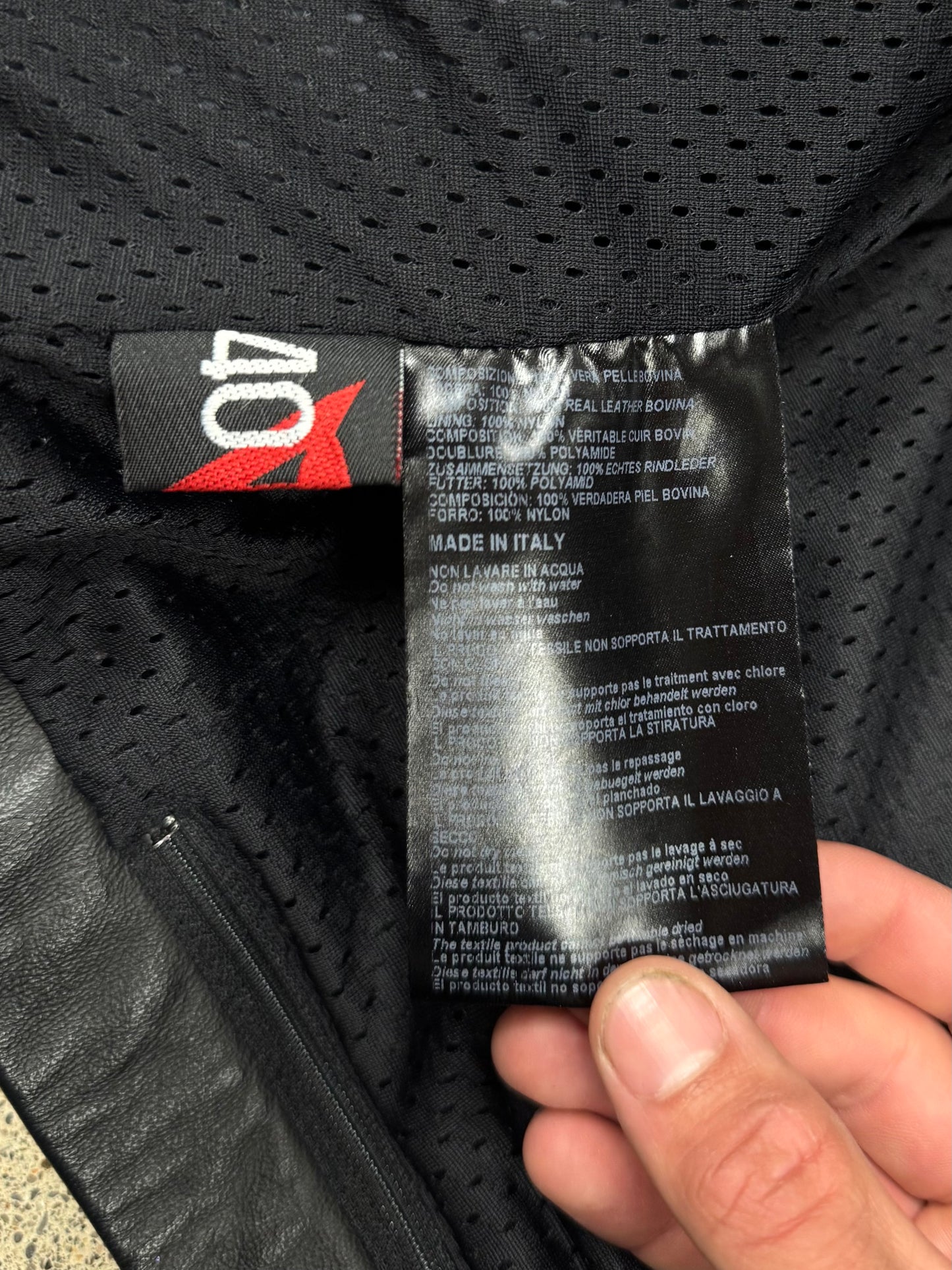 SS2005 Yohji Yamamoto x Dainese Motorcycle Leather Racing Jacket