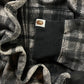 Bape Full Zip Plaid Grey/Black Hoodie