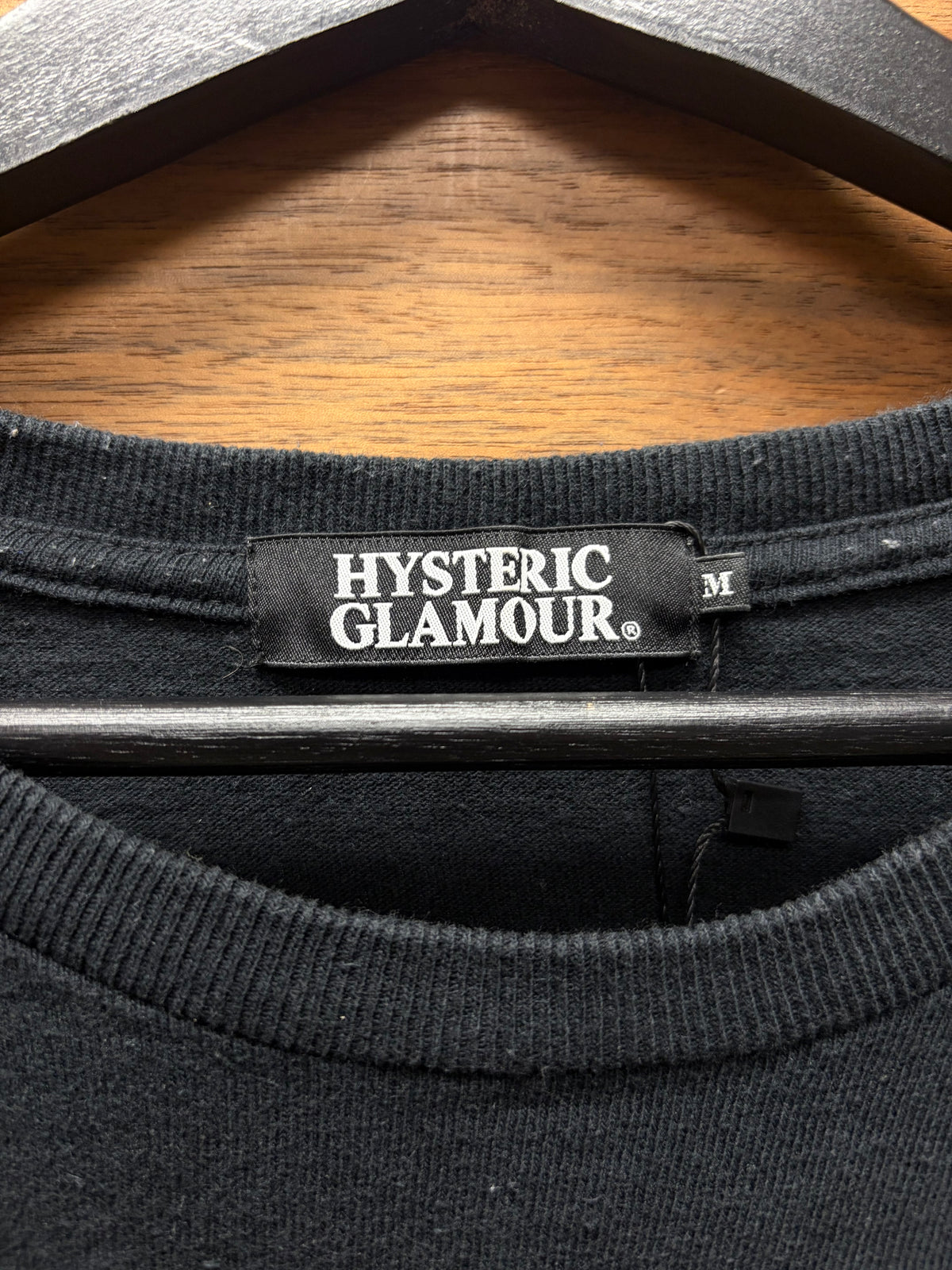 Hysteric Glamour ‘Built Strong’ Black Short Sleeve Graphic T-Shirt