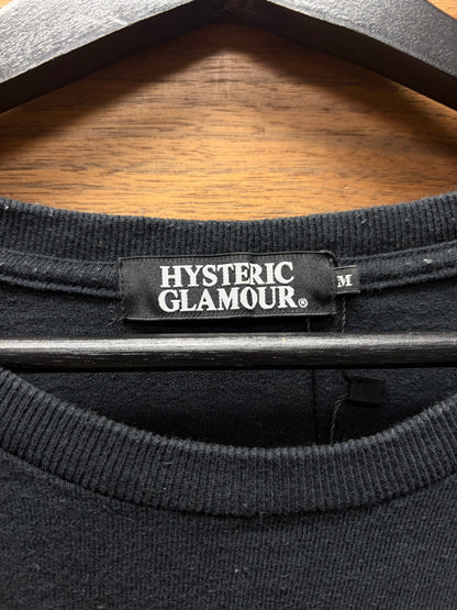 Hysteric Glamour ‘Built Strong’ Black Short Sleeve Graphic T-Shirt