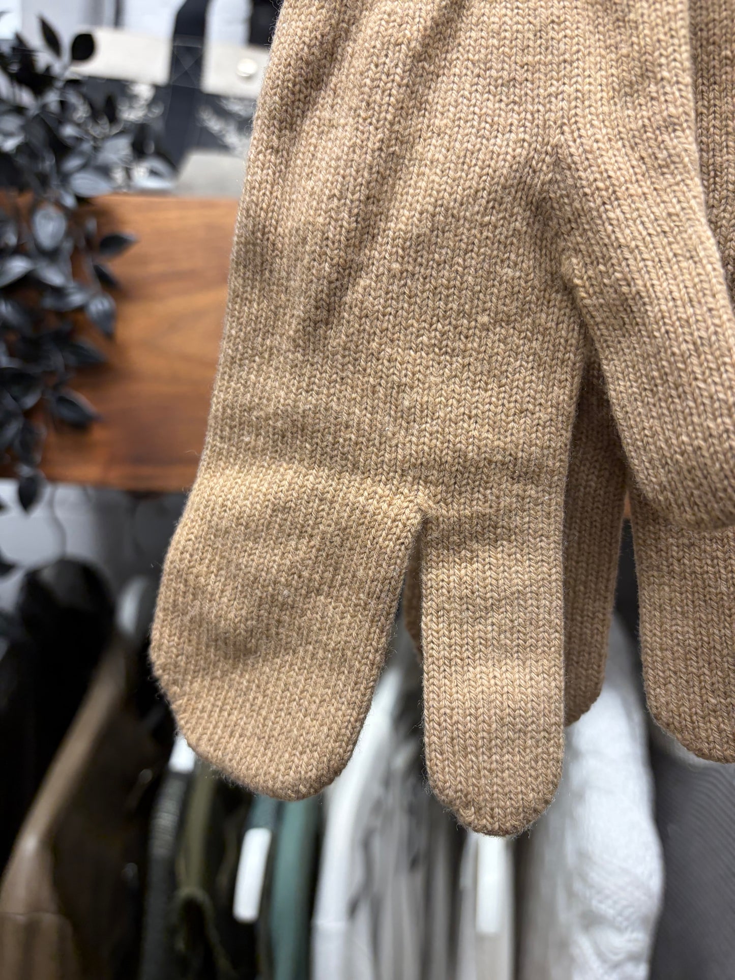 2020 Maison Margiela ‘Tabi’ Split Finger Wool Gloves