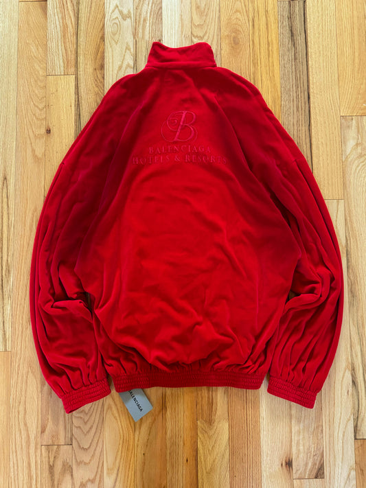 SS2021 Balenciaga ‘Hotels & Resorts’ Velour Track Jacket