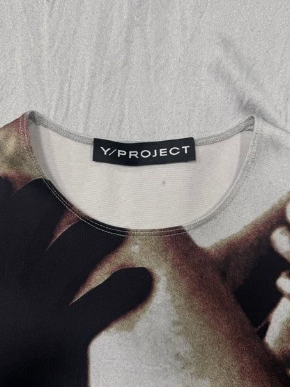 Y-Project ‘Body Collage’ Mesh Long Sleeve Shirt