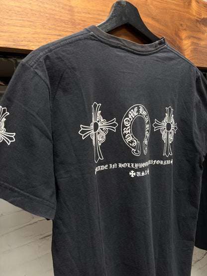 Chrome Hearts ‘Celtic Cross/Horseshoe Logo’ Fuck You Graphic T-Shirt