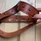 Roberto Cavalli Brown Leather RC Logo Belt