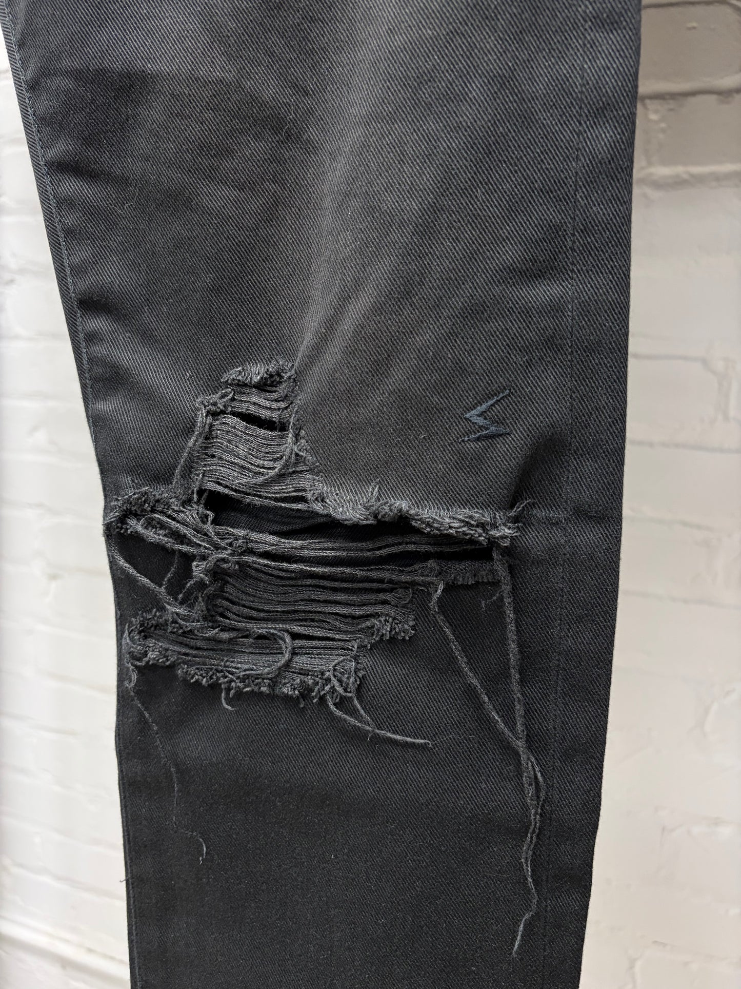 AW2005 Undercover ‘Arts & Crafts’ Leather ‘Cummerbund’ Denim