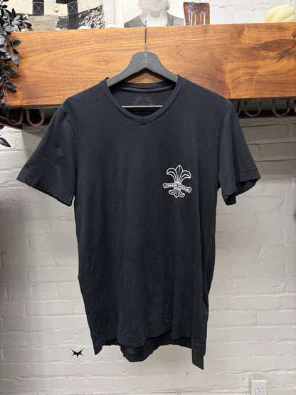 Chrome Hearts ‘Fleur De Lis/Scroll Logo’ Black Graphic T-Shirt