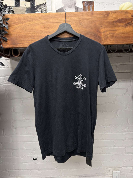 Chrome Hearts ‘Fleur De Lis/Scroll Logo’ Black Graphic T-Shirt