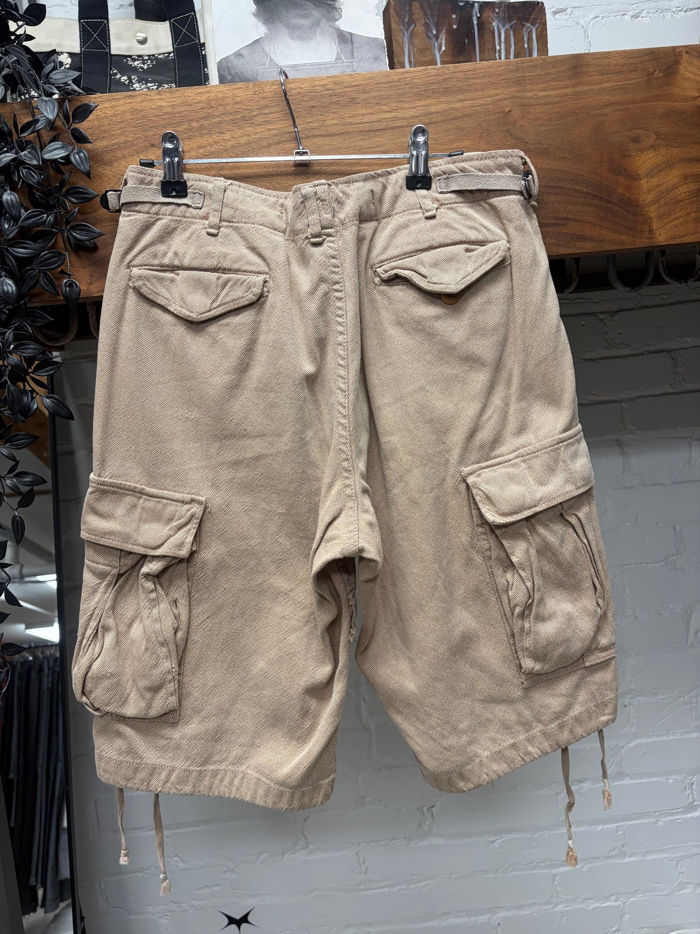 1997 General Research ‘Parachute’ Pocket Denim Cargo Shorts
