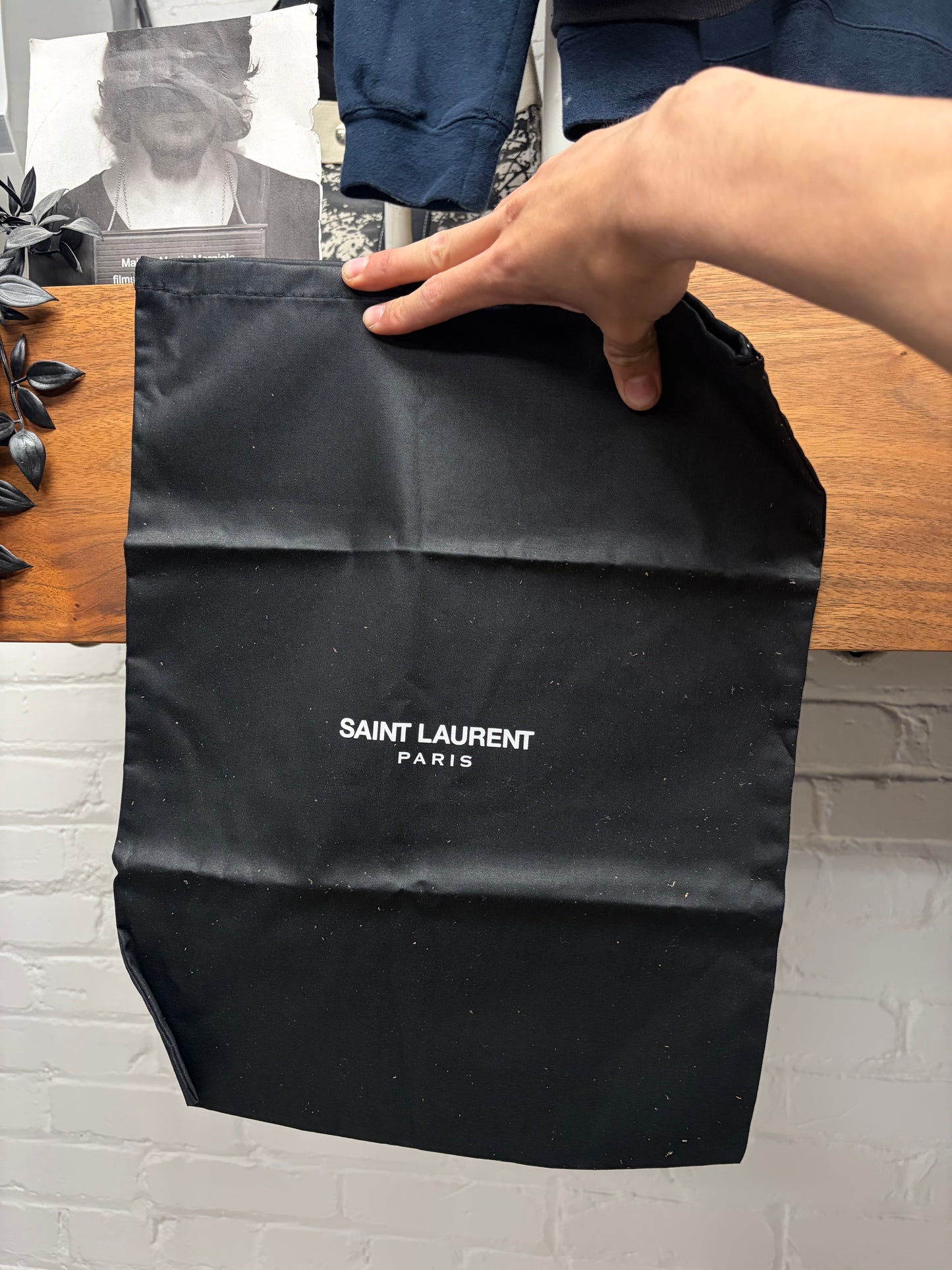Saint Laurent ‘SL18/H’ Brown Leather Fringe ‘Court’ High Top Sneakers