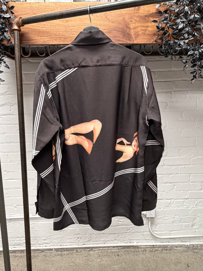 AW2001 Yohji Yamamoto ‘Pin-Up Girl’ Silk Button Up Shirt