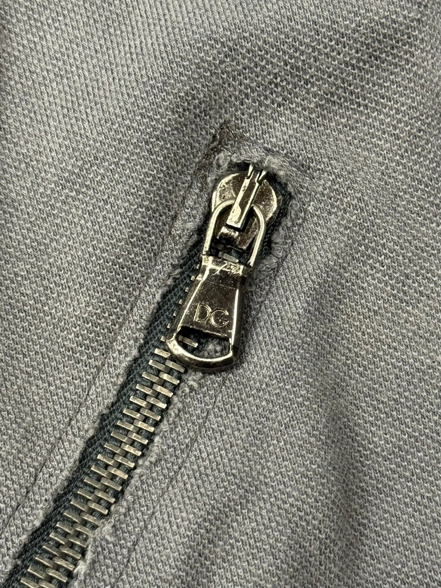 2000s Dolce & Gabbana Raw ‘Zipper Track’ T-Shirt