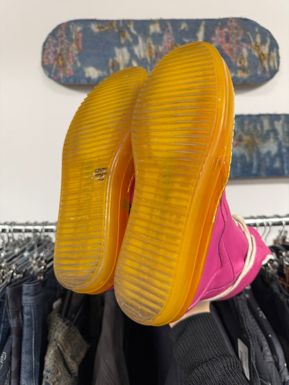 AW2023 Rick Owens ‘Lemon Sole’ Pink Geobasket Sneakers