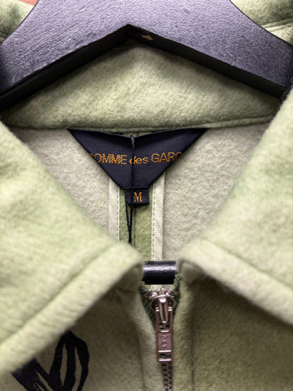 1989 Comme Des Garçons Cropped Wool Patchwork Jacket