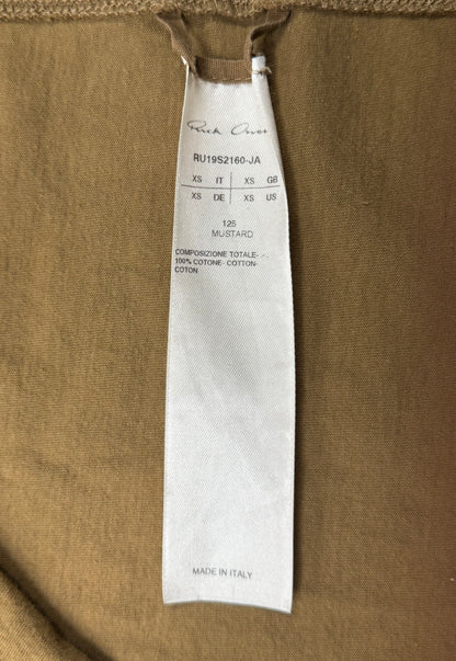 SS2019 Rick Owens ‘Mustard’ Tank Top