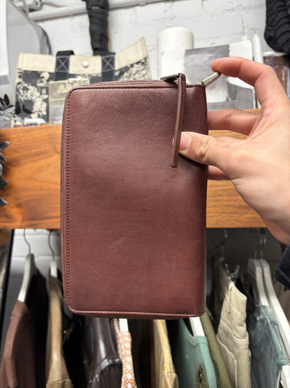 AW2014 Rick Owens ‘Moody’ Aged Brown Leather Long Wallet