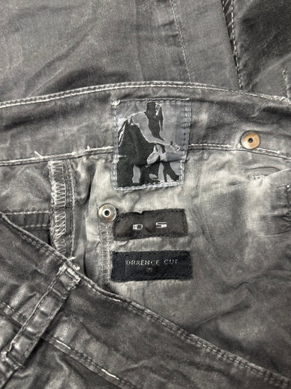 Rick Owens DRKSHDW ‘Torrence’ Cut Mineral Wash Black Pants