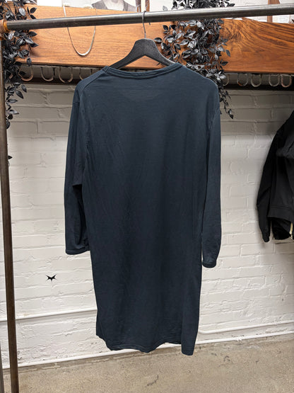 AW2010 Raf Simons ‘New Tribes’ 3/4 Length Black Long Sleeve Shirt