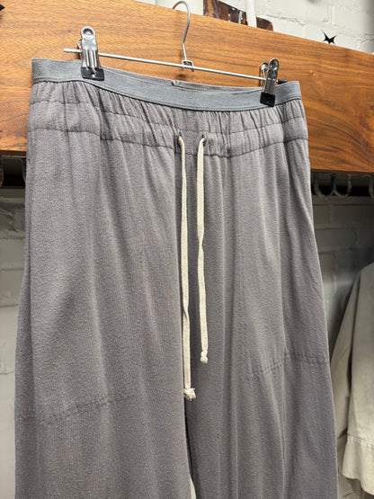 2000s Rick Owens ‘Lilies’ Dust Brown Drop Crotch Pod Shorts