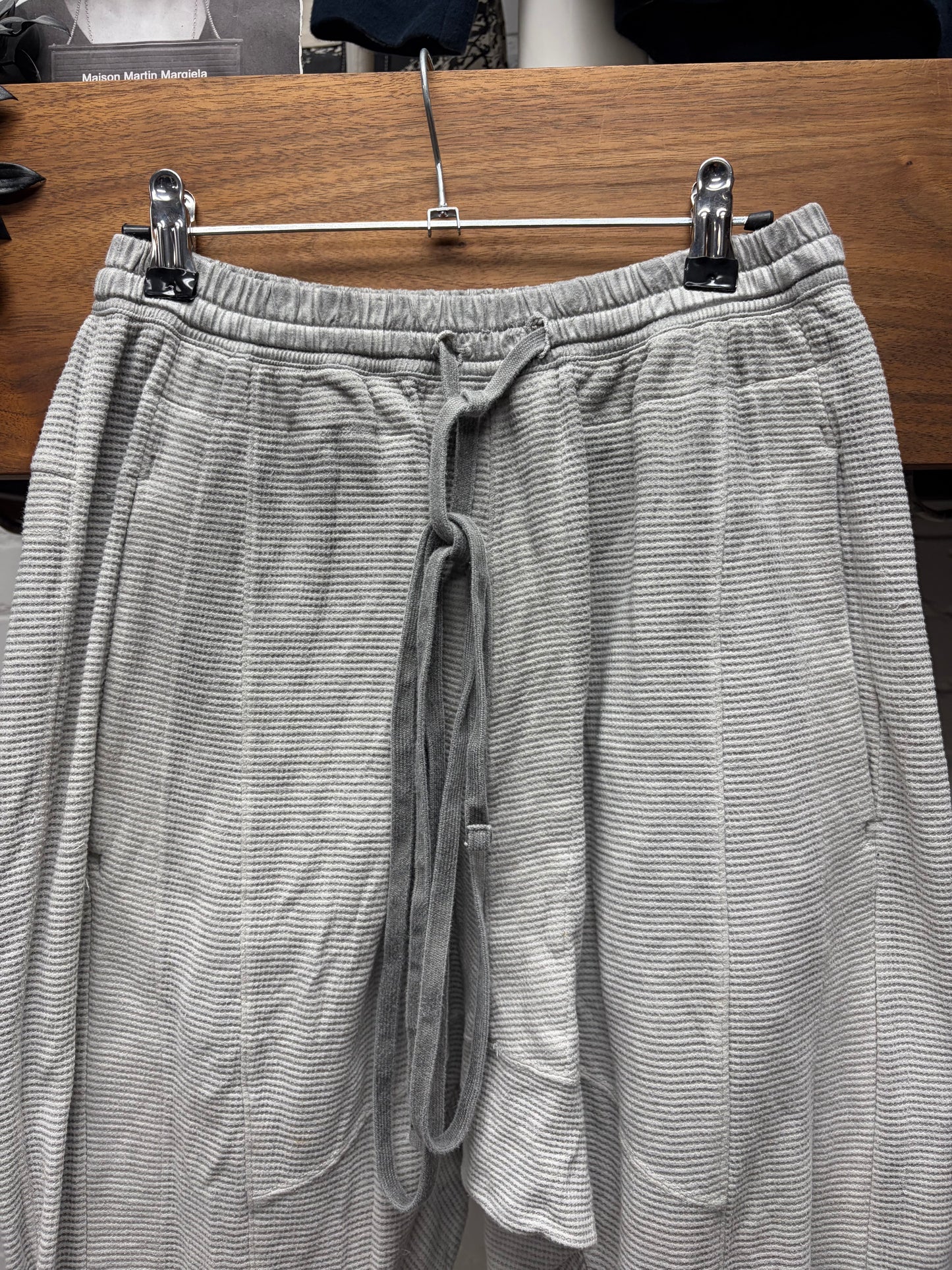SS2014 Julius Layered Cotton/Thermal Drawstring Jogger Pants