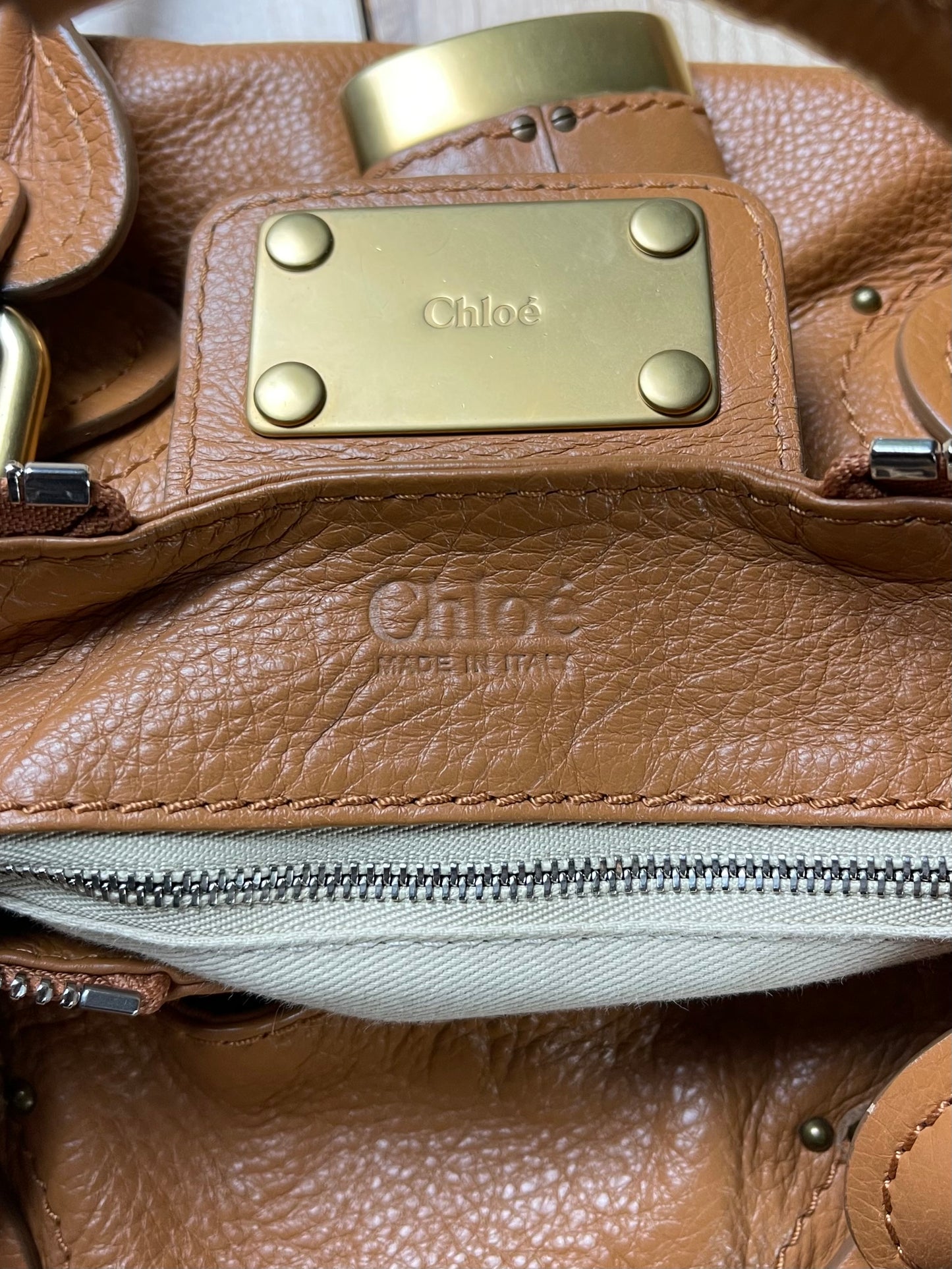 Chloe Paddington Lock & Key Brown Leather Shoulder Bag