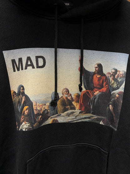 SS2018 Undercover ‘Spiritual Noise’ Black Religious Portrait Pullover Hoodie