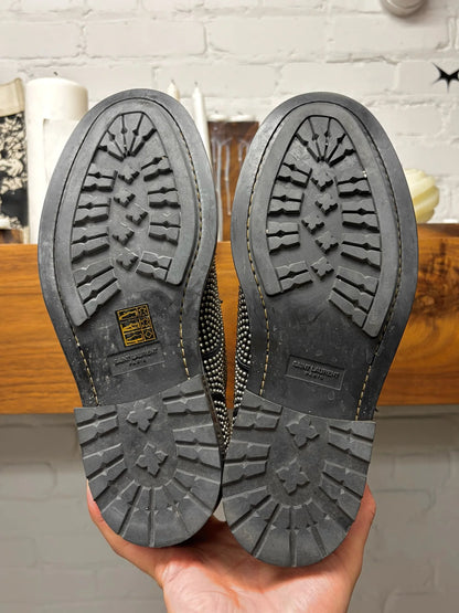 Saint Laurent ‘William 25’ Studded Black Leather Derbys
