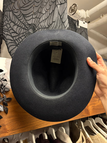 SS2012 Dior Homme ‘LessAndMore’ Rabbit Hair Black Wide Brim Hat