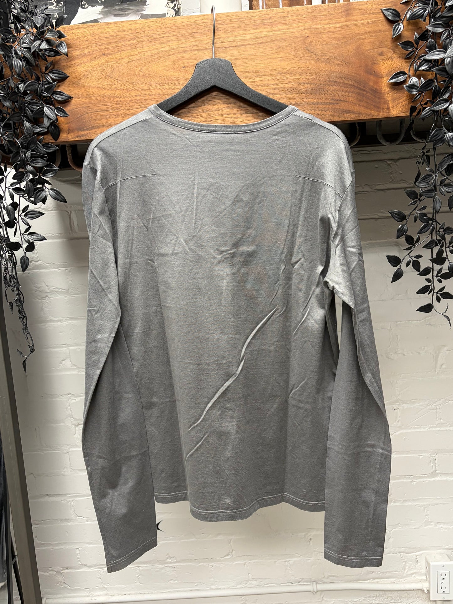 AW2003 Dior by Hedi Slimane ‘Luster’ Grey Semi Gloss Long Sleeve Shirt