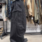 AW2022 Balenciaga ‘Ripstop’ Wide Leg Black Cargo Pants