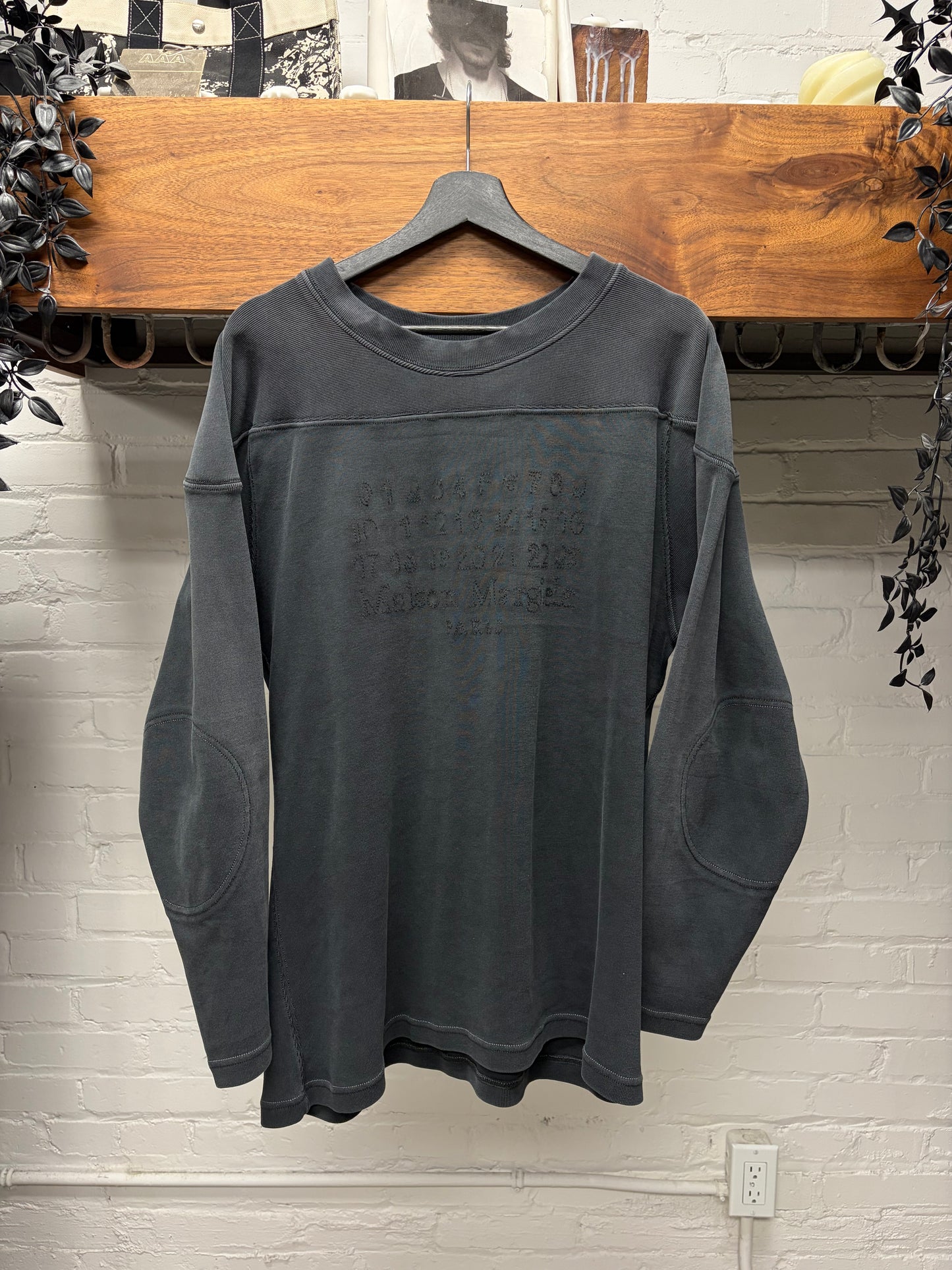 Maison Margiela Heavyweight Washed Black Sweatshirt