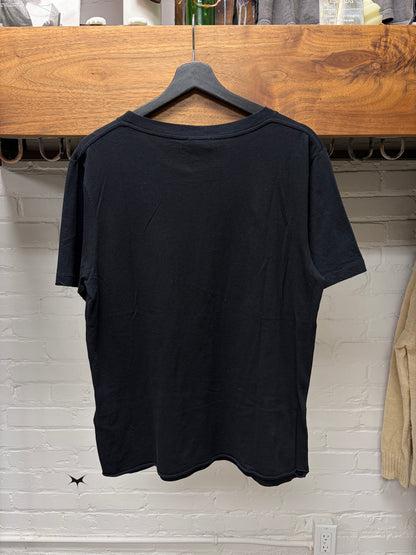 2018 Saint Laurent ‘Smoking Gun’ Black/White Graphic T-Shirt