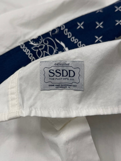 2000s Fuct ‘Paisley’ Trim Button Down Shirt