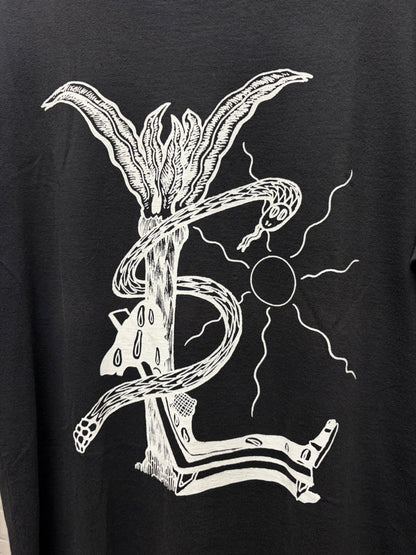 2013 Saint Laurent by Hedi Slimane ‘YSL’ Serpent Logo Black/White Graphic T-Shirt