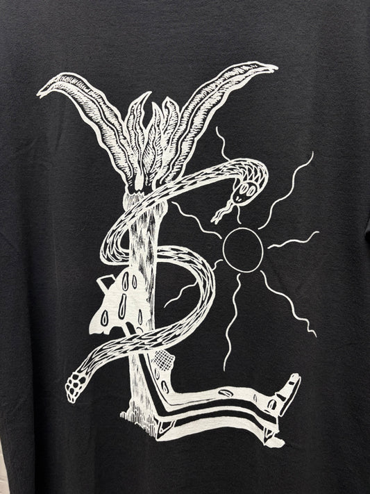 2013 Saint Laurent by Hedi Slimane ‘YSL’ Serpent Logo Black/White Graphic T-Shirt
