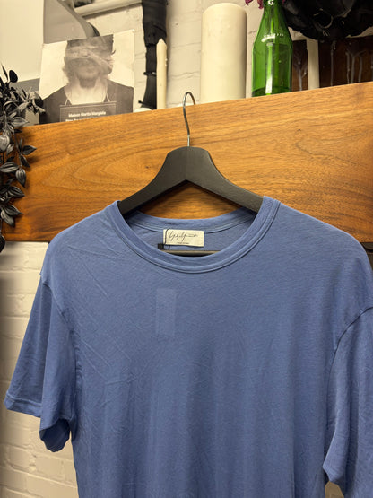 Yohji Yamamoto ‘Pour Homme’ Blue Short Sleeve Cotton T-Shirt