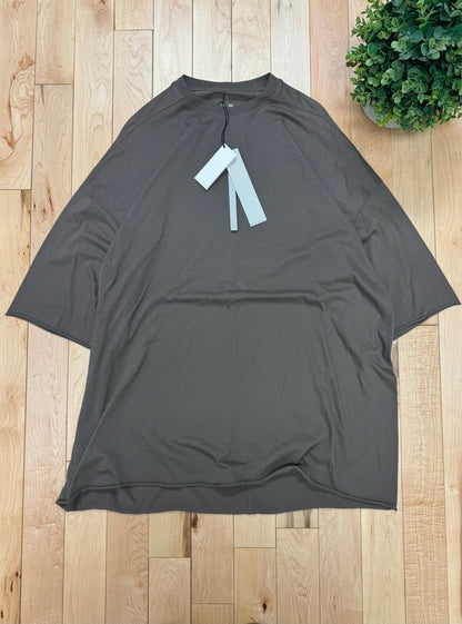 AW2021 Rick Owens Gethsemane Oversized ‘Dust Brown’ T-Shirt