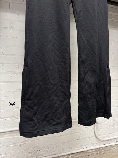 SS2022 Balenciaga Runway Flared Leg Black Athletic Track Pants