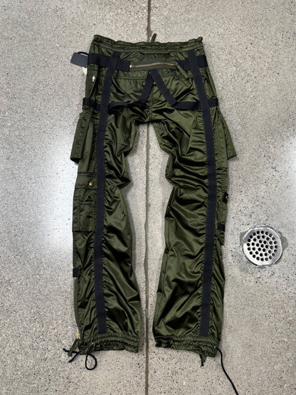 AW2003 Jean Paul Gaultier ‘Parachute’ Military Green Bondage Cargo Pants