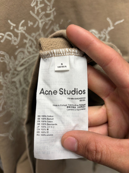 Acne Studios ‘Franzisko Devil Logo’ Oversized Tan Brown Sweatshirt